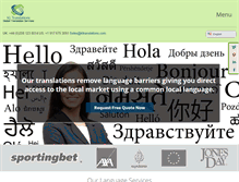 Tablet Screenshot of kltranslations.com
